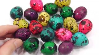 Dye Colors Birds Egg Ball DIY Learn Colors Slime Surprise Toys