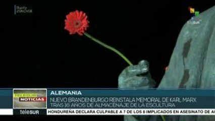 Alemania: reinstalan memorial a Karl Marx en Nuevo Brandeburgo