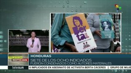 Condenan a 7 de 8 vinculados al caso Berta Cáceres en Honduras
