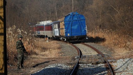 Watch: South Korean train ventures into North Korea for the first time in more than a decade