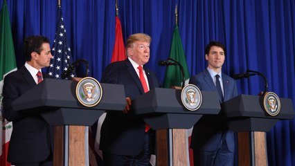 Trump Admits To Trading 'Barbs' With Mexico, Canada At USMCA Trade Pact Signing