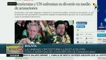 Oposición boliviana se fragmenta al cierre de inscripción de binomios
