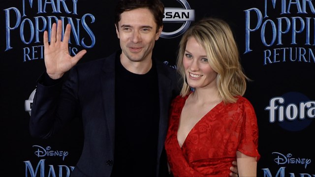 Topher Grace and Ashley Hinshaw Mary Poppins Returns World Premiere Red Carpet
