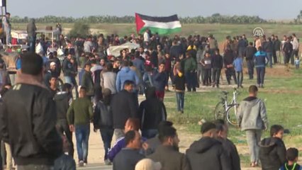 Gazze Sınırındaki "Büyük Dönüş Yürüyüşü" Gösterileri 36. Cumasında (3)