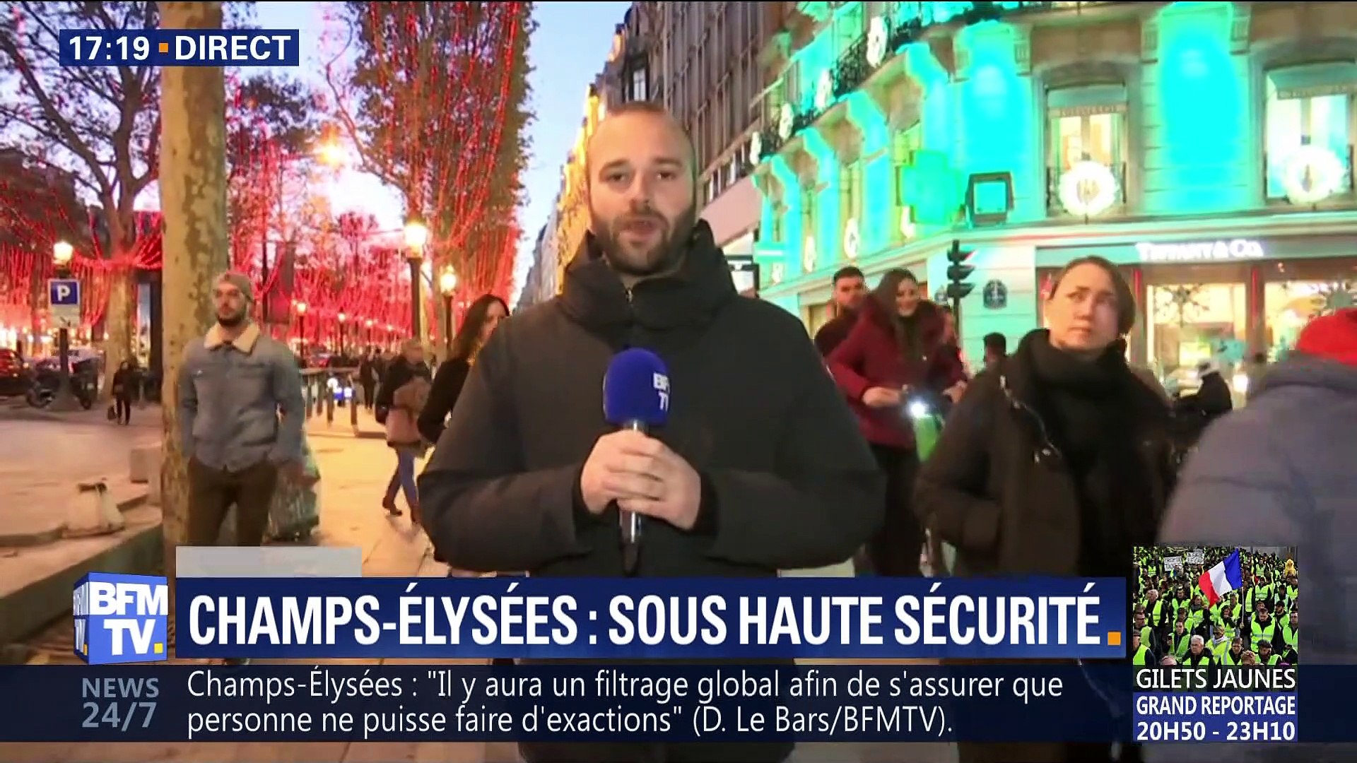Gilets jaunes acte 3: Les Champs-Élysées barricadés - Vidéo Dailymotion