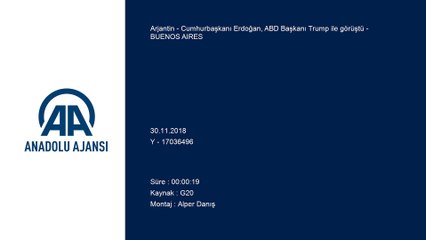Cumhurbaşkanı Erdoğan, ABD Başkanı Trump ile görüştü - BUENOS AIRES