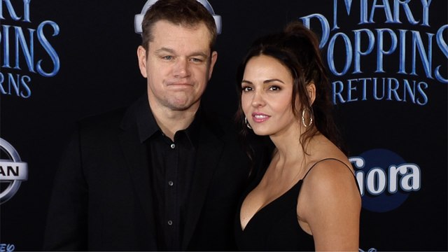 Matt Damon and Luciana Barroso Mary Poppins Returns World Premiere Red Carpet