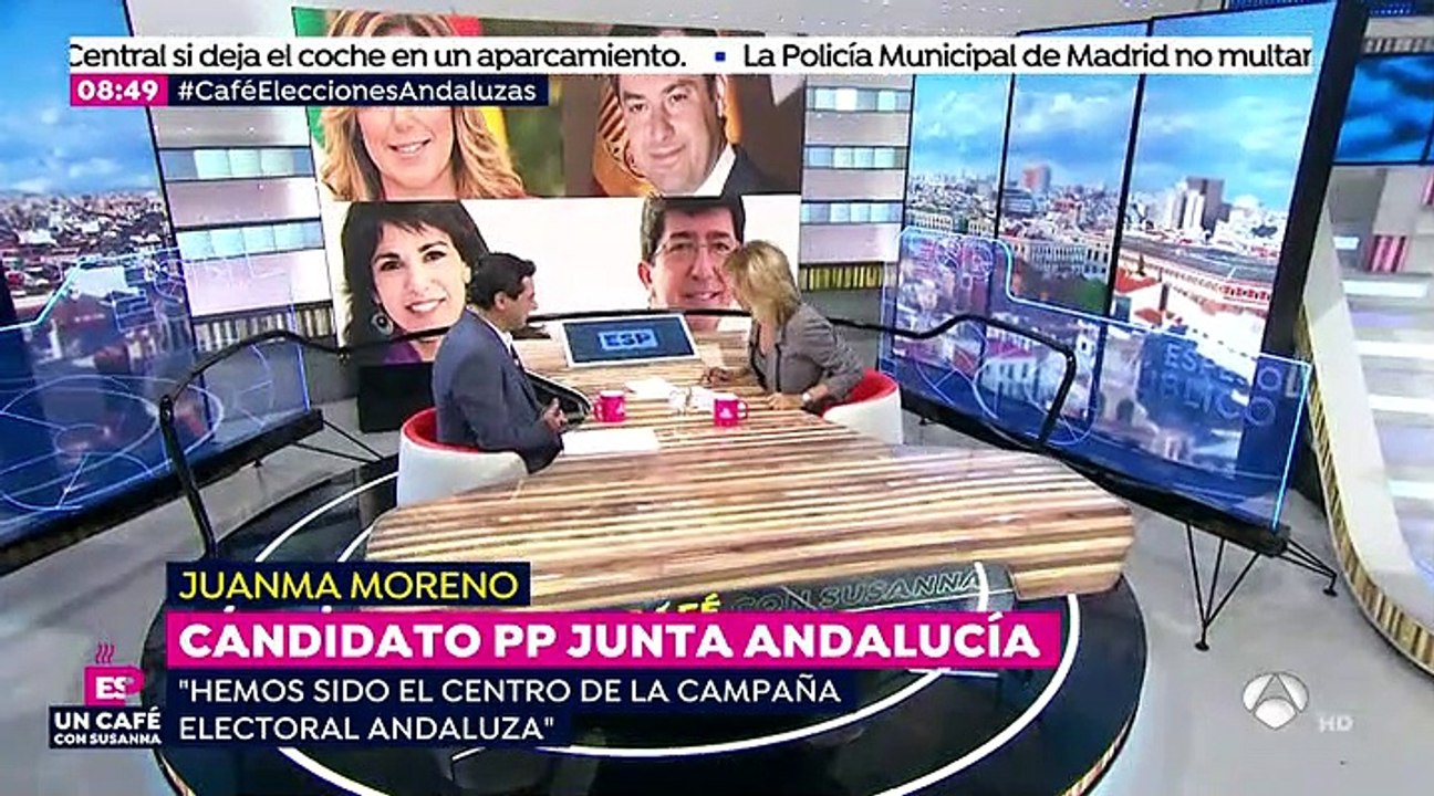 Juanma Moreno: "Vox, de una manera muy oportunista, ha utilizado algunos temas que son gancho y están pescando en río revuelto"