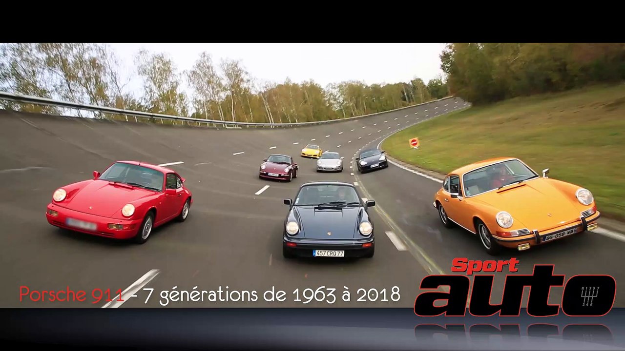 Porsche 911 (1963 à 2018) : 7 générations en vidéo