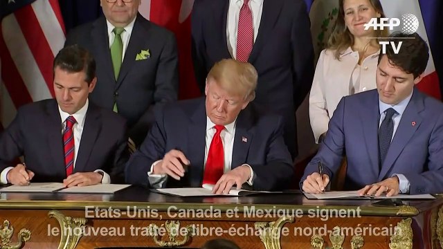 Etats-Unis, Canada et Mexique signent un traité de libre-échange