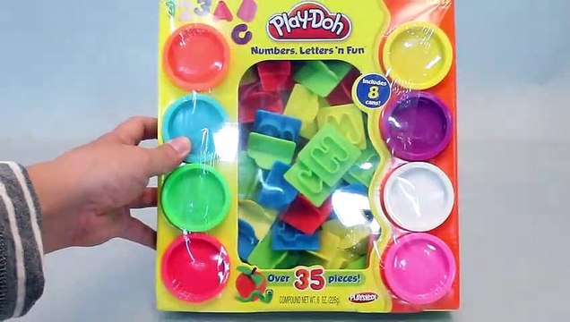 Play doh Colors Learn ABC Alphabet Letter Number Surprise Eggs Disney Cars Toys