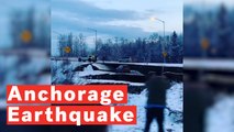 Alaska Earthquake: Driver Passes Caved In Road After Massive Tremor Rocks Anchorage