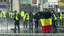 'Yellow vest' protest in Brussels turns violent