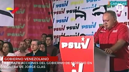 Gobierno Venezolano apoya a Jorge Glas