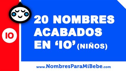 20 nombres para niños terminados en IO - los mejores nombres de bebé - www.nombresparamibebe.com