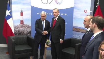 Cumhurbaşkanı Erdoğan, Şili Devlet Başkanı Pinera ile Görüştü