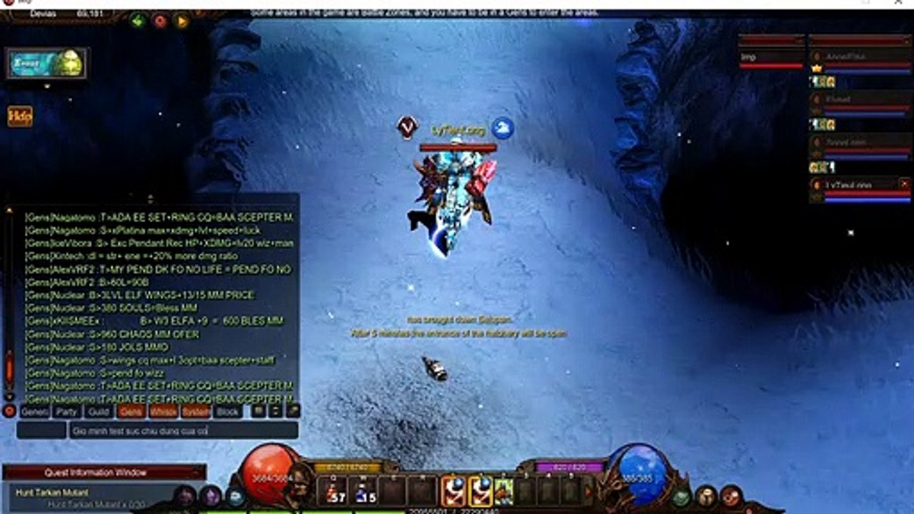 Test Vit Rage Fighter  in game Mu Webzen
