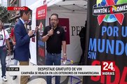 Se realiza campaña gratuita de despistaje de VIH en la Esquina de la Televisión