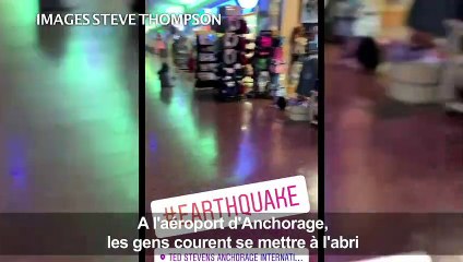 Vidéos amateur prises durant et après le séisme en Alaska