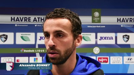 Après HAC - Auxerre (1-1), réaction d'Alexandre Bonnet