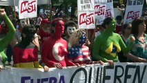 Manifestantes protestam contra G20 em Buenos Aires