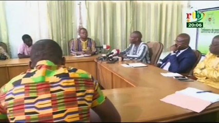 RTB - Conférence de presse du gouvernement sur le processus d’élaboration du statut valorisant réclamé par le personnel d’éducation