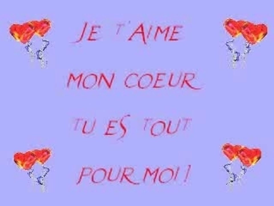 Mon coeur je t'aime