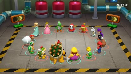 Super Mario Party Funny Minigames - Rosalina v Dry Bone v Hammer Bro v Mario Gameplay