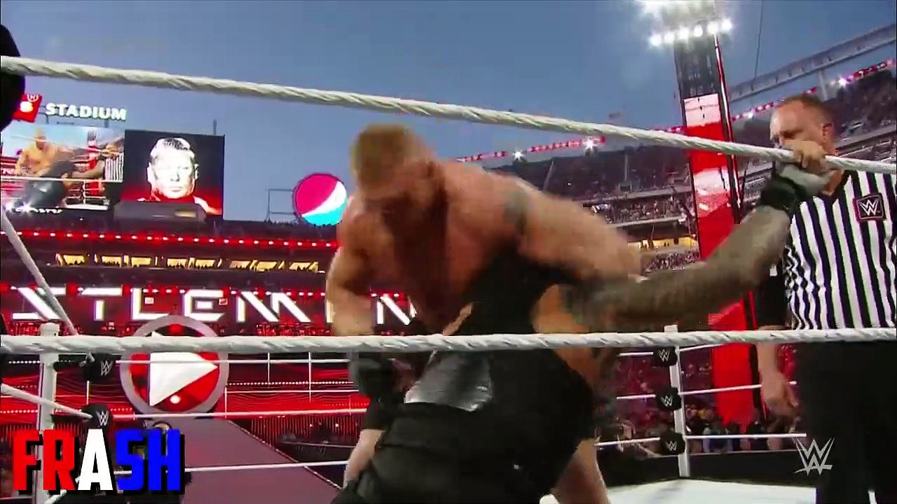 WWE Wrestlemania 31 Brock Lesnar vs Roman Reigns HD