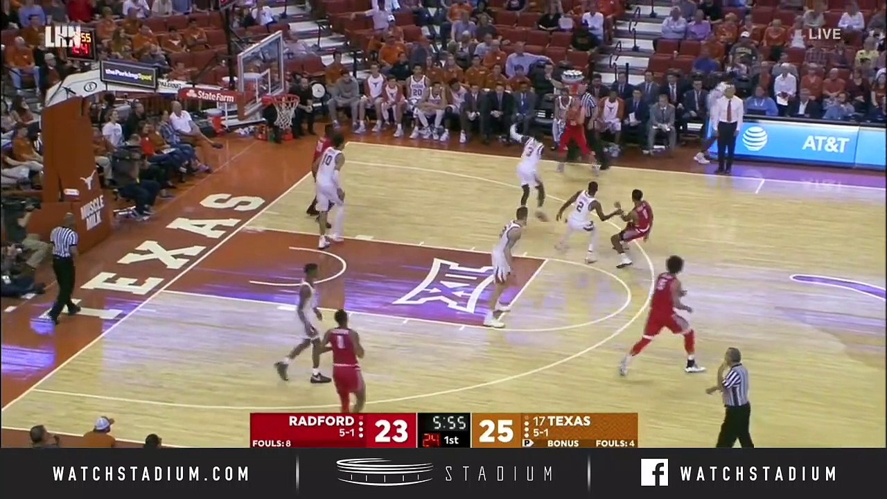 Radford vs. No. 17 Texas Basketball Highlights (2018-19)