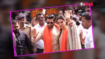 Download Video: Deepika Padukone, Ranveer Singh Visit Siddhivinayak Temple, Video!!