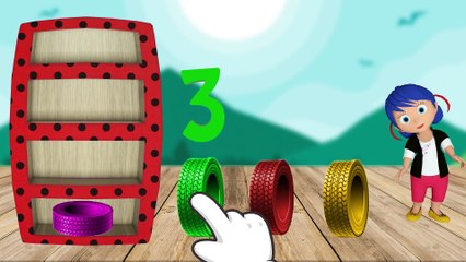 Colorful Wheels Little Ladybug Learn Colors For KIds