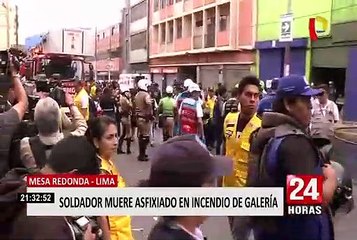 Centro de Lima: soldador murió durante incendio de galería