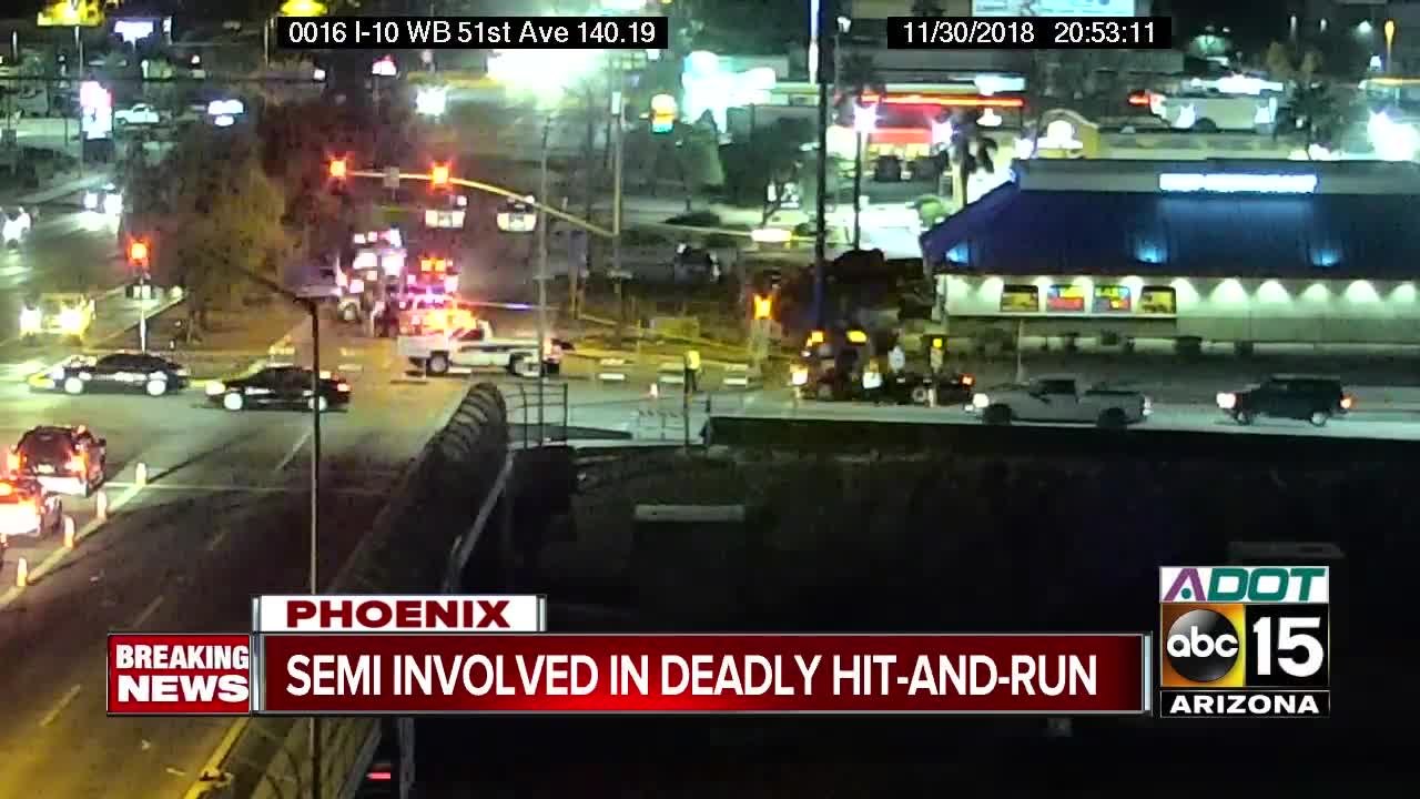 Man struck, killed by semi-truck in West Phoeni...