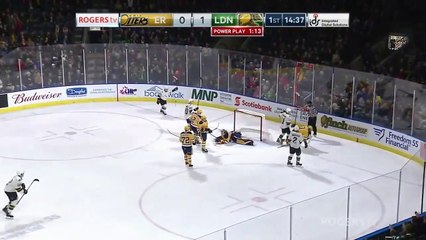 OHL Connor McMichael Hat-trick vs ER