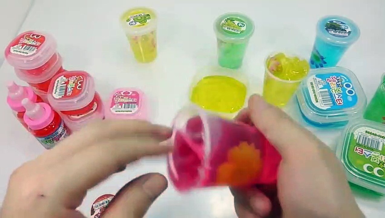 How To Make Pudding Jelly Slime Colors Clay Toys