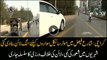 Bike lane at Shahra-e-Faisal: civilians fail to follow the law