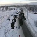 The earthquake in Alaska destroyed the roads