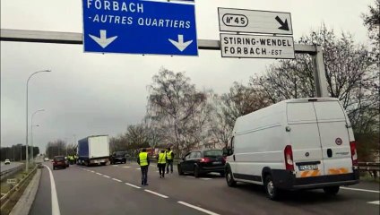 Forbach : les gilets jaunes mobilisés sur l'A320