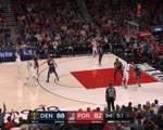 Lillard and Lyles trade threes as time runs out in third quarter