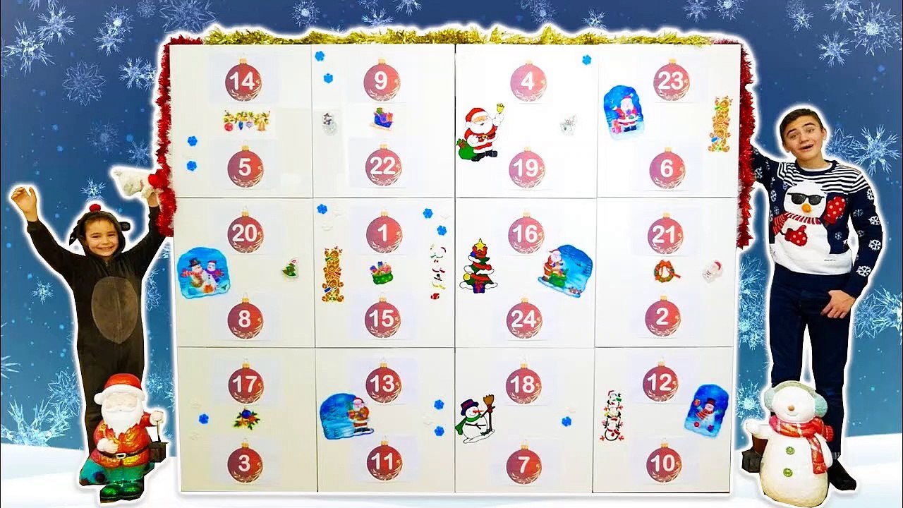 CALENDRIER DE L'AVENT GÉANT XXL - JOUR 1 - Video Dailymotion