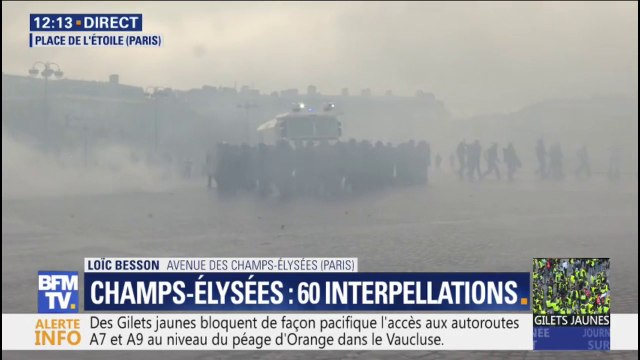 Heurts à Paris: 3000 personnes sont rassemblées place de l'Étoile, selon Laurent Nunez