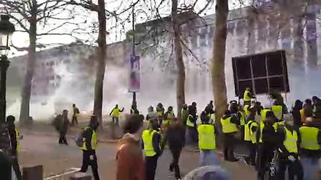 Sarı Yelekliler Paris'te polisle çatıştı: 16 gözaltı