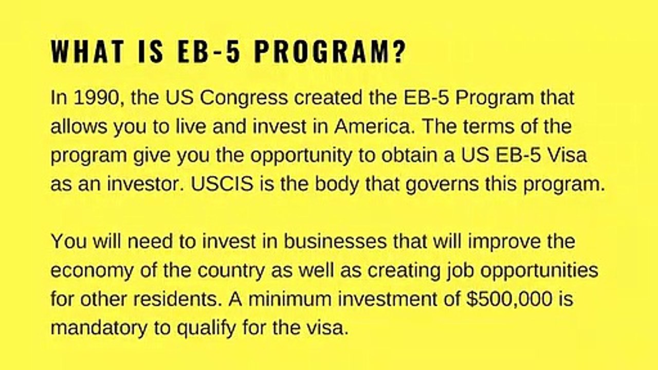 The United States EB 5 Visa Program - 5 Benefits for Indian Investors