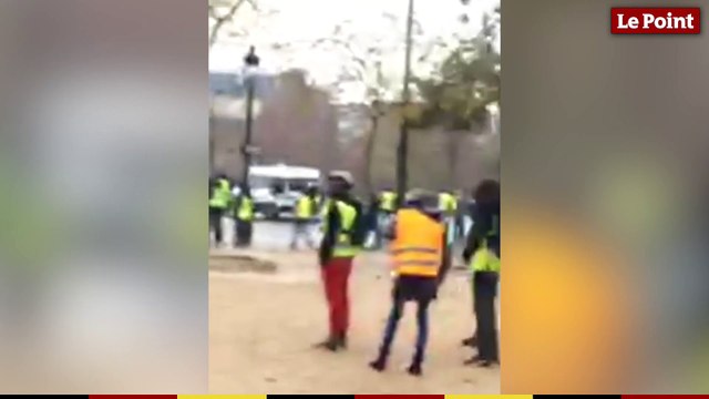 Gilets jaunes : en direct de la place de l'Étoile le 1er décembre 2018, aux environs de 11h