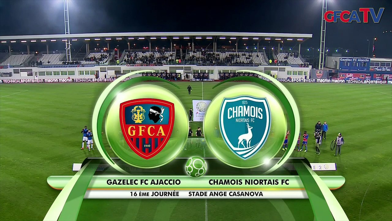 J16 - le résumé vidéo du match Gazélec Ajaccio / Chamois Niortais (0-1)