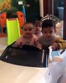 Ronaldo partilha vídeo divertido dos filhos a 'curtirem' viagem de carro