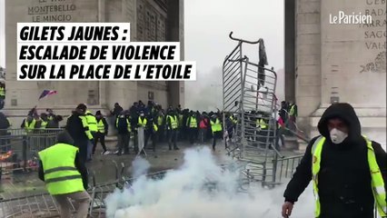 Gilets jaunes : escalade de violences sur la place de l'Etoile