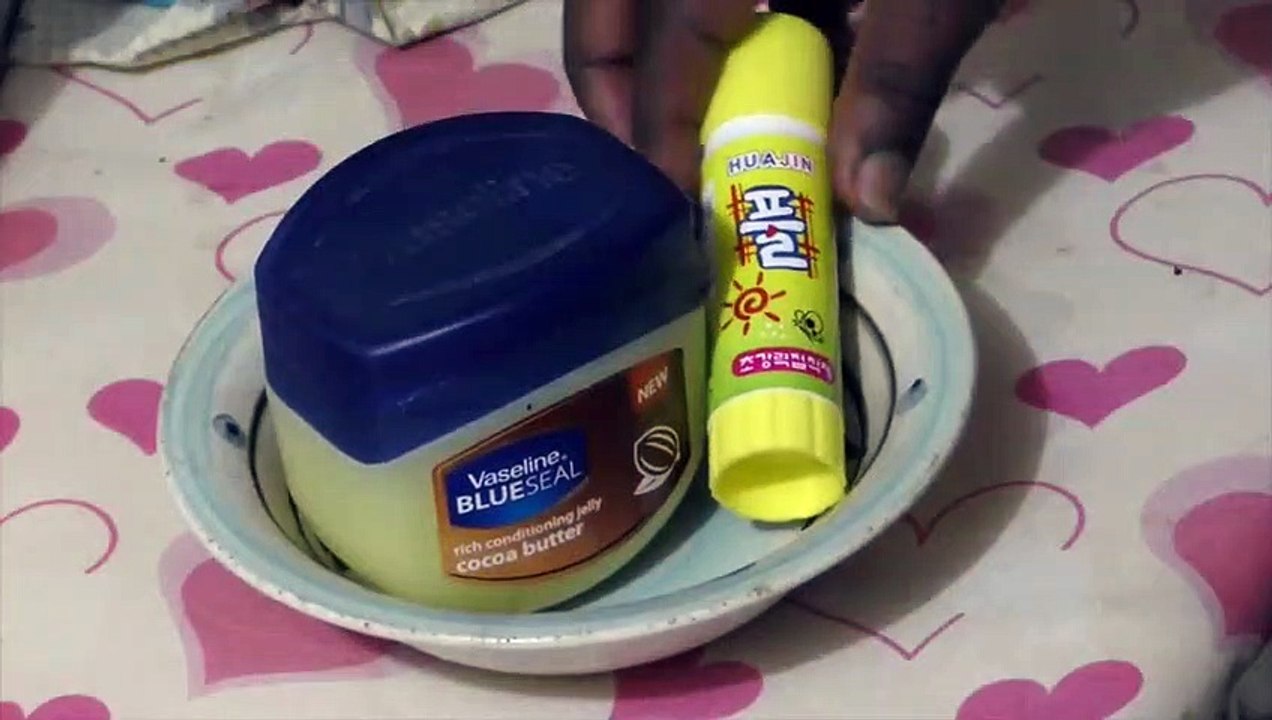 .How to make slime with vaseline and glue stick !! slime with vaseline and glue Stick only
