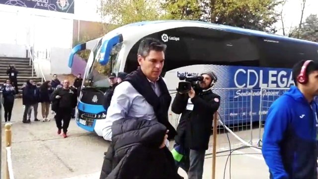 Valladolid-Leganés: Llegada del Leganés al José Zorrilla